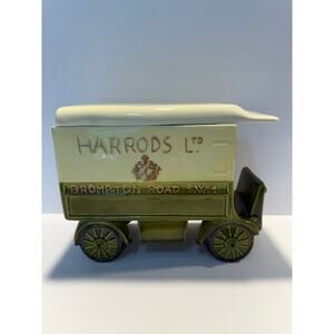 Vintage Harrods of London Ltd Ceramic Truck Tea/Trinket Mancer ITALY